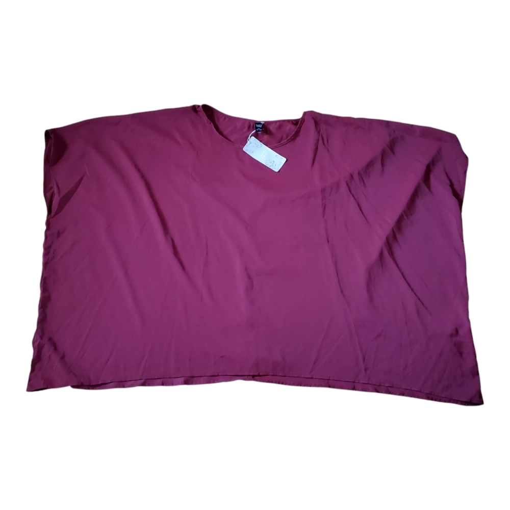 NWT Emery Rose Women's wine color top Size 5X